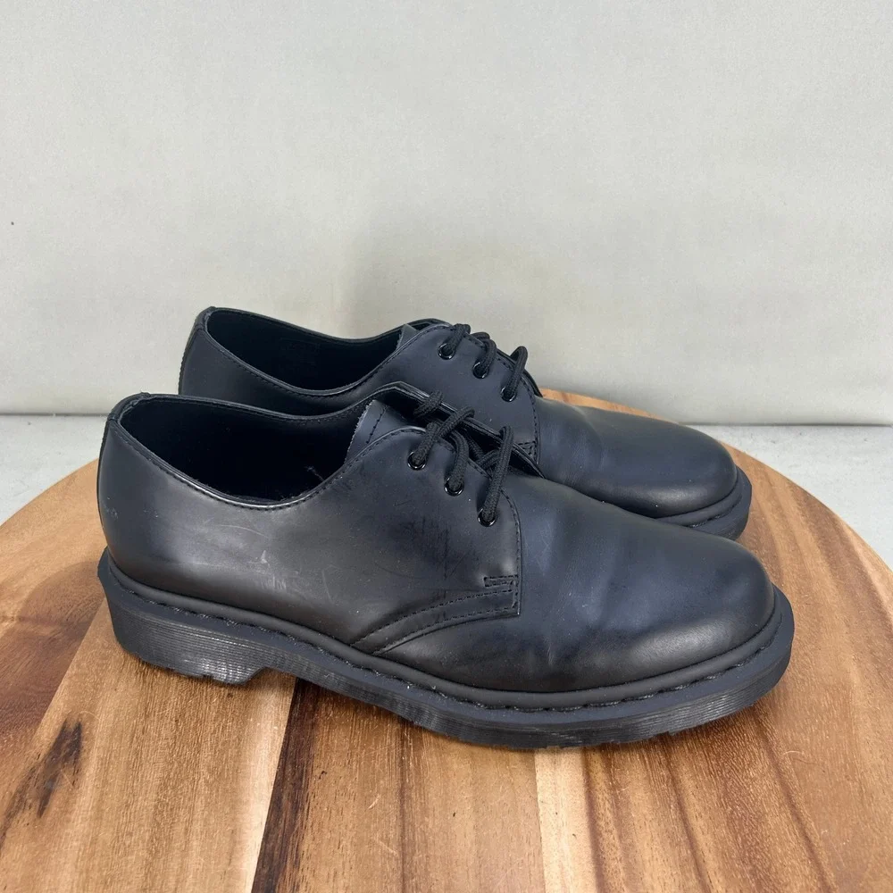 Dr. Martens 1461 Mono Black Smooth Leather Oxford Shoes Mens 8 Womens 9 EU 41
